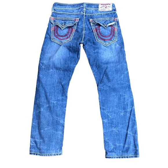 Vintage True Religion Jeans Size 32 STRAIGHT MEGA T Blue - Picture 8 of 8